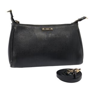 FENDI Shoulder Bag Leather Navy